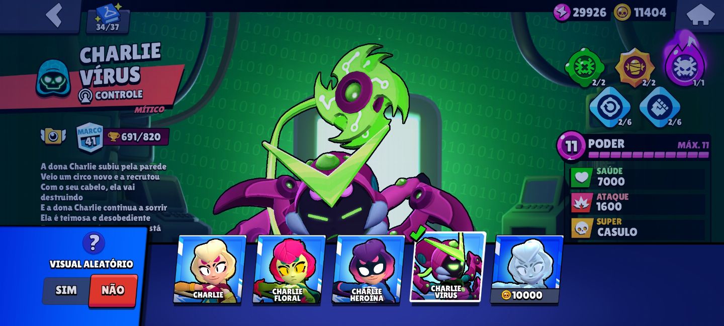 CONTA DE BRAWL STARS 12K DE TROFÉUS