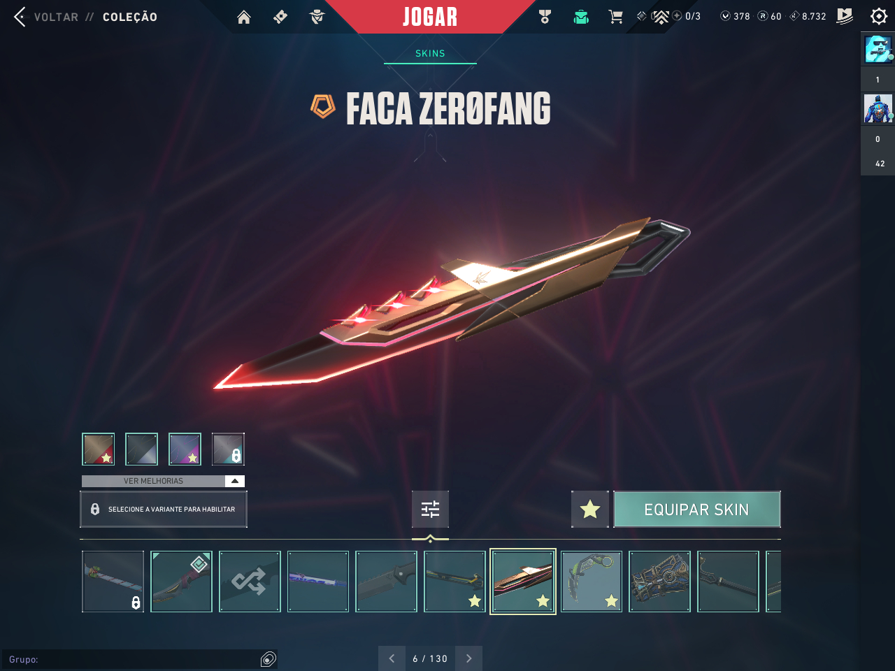 Conta Dima 1 com varias skins