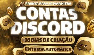 CONTA +30 DIAS DISCORD VIRGEM + BRINDE !!!