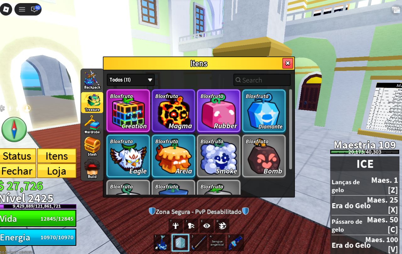 ROBLOX | CONTA BLOX FRUITS E RIVALS