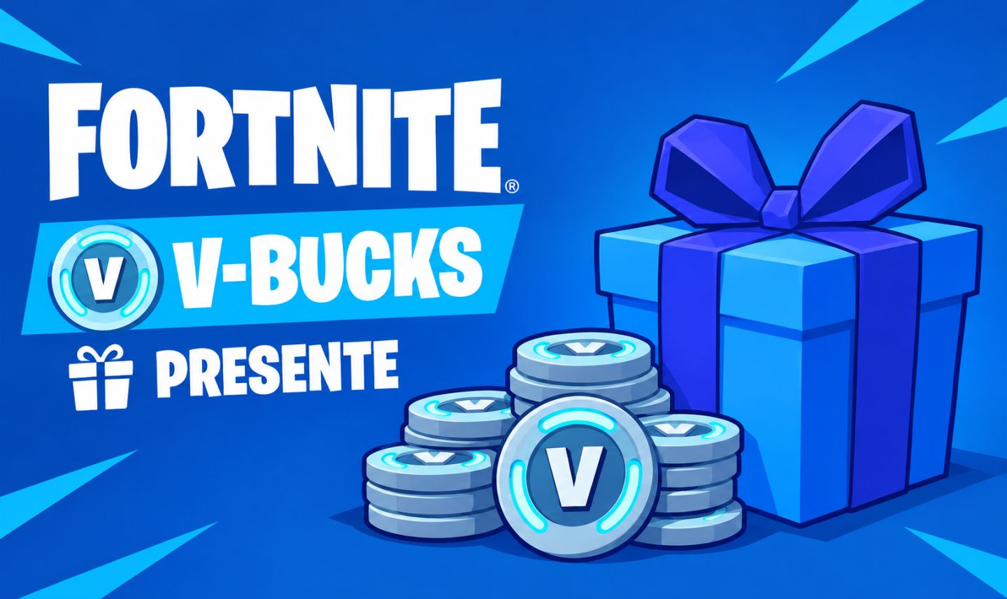 Vbucks do Fortnite Via Presente - Melhor preço do Site - Leia a Descriçao