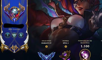 Conta Diamante 4 Full skin e borda lendária.
