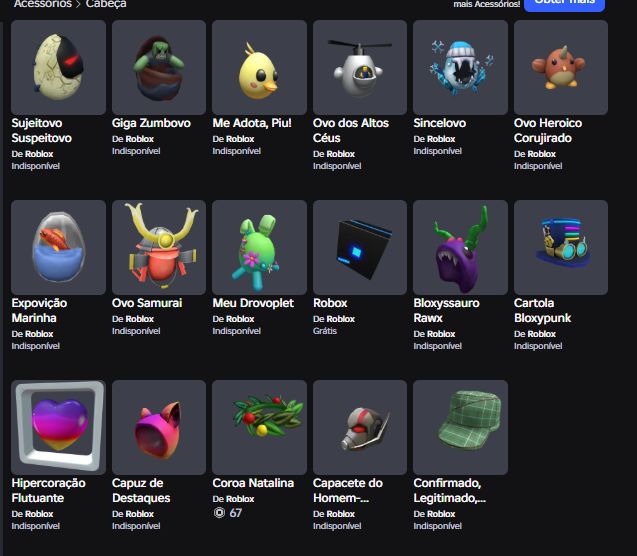 Conta Roblox com mais de 100 mil de Robux gasto