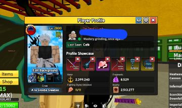 CONTA BLOX FRUITS DRAGON PERM COM SKIN ECLIPSE