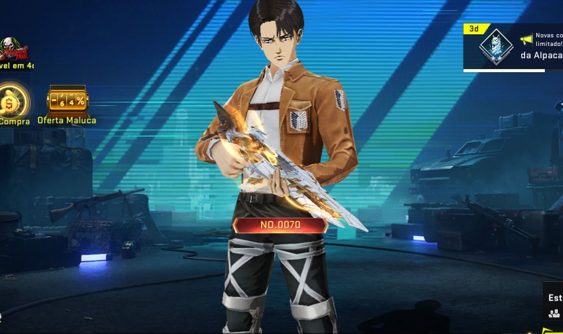 Conta de Blood strike muito boa pra sair hj