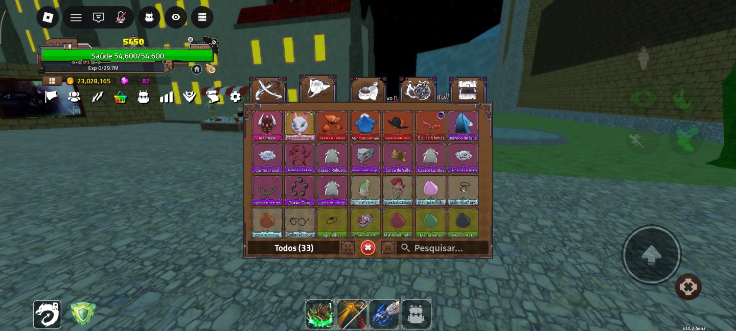 CONTA TOP FULL RARA NO BLOX FRUITS