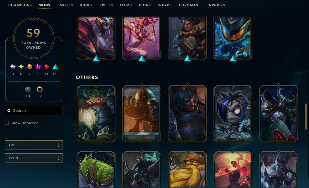 CONTA LOL MESTRE / SKINS SELECIONDAS / FULL ACESSO AOS DADOS / LV 148