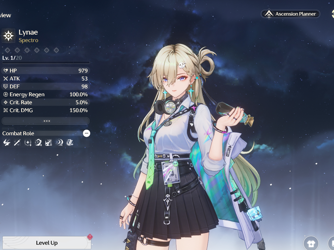 CONTA WUTHERING WAVES COM LYNAE + PERSONAGENS T5