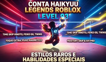 Anúncio de Conta Haikyuu Legends Roblox - - Level 93