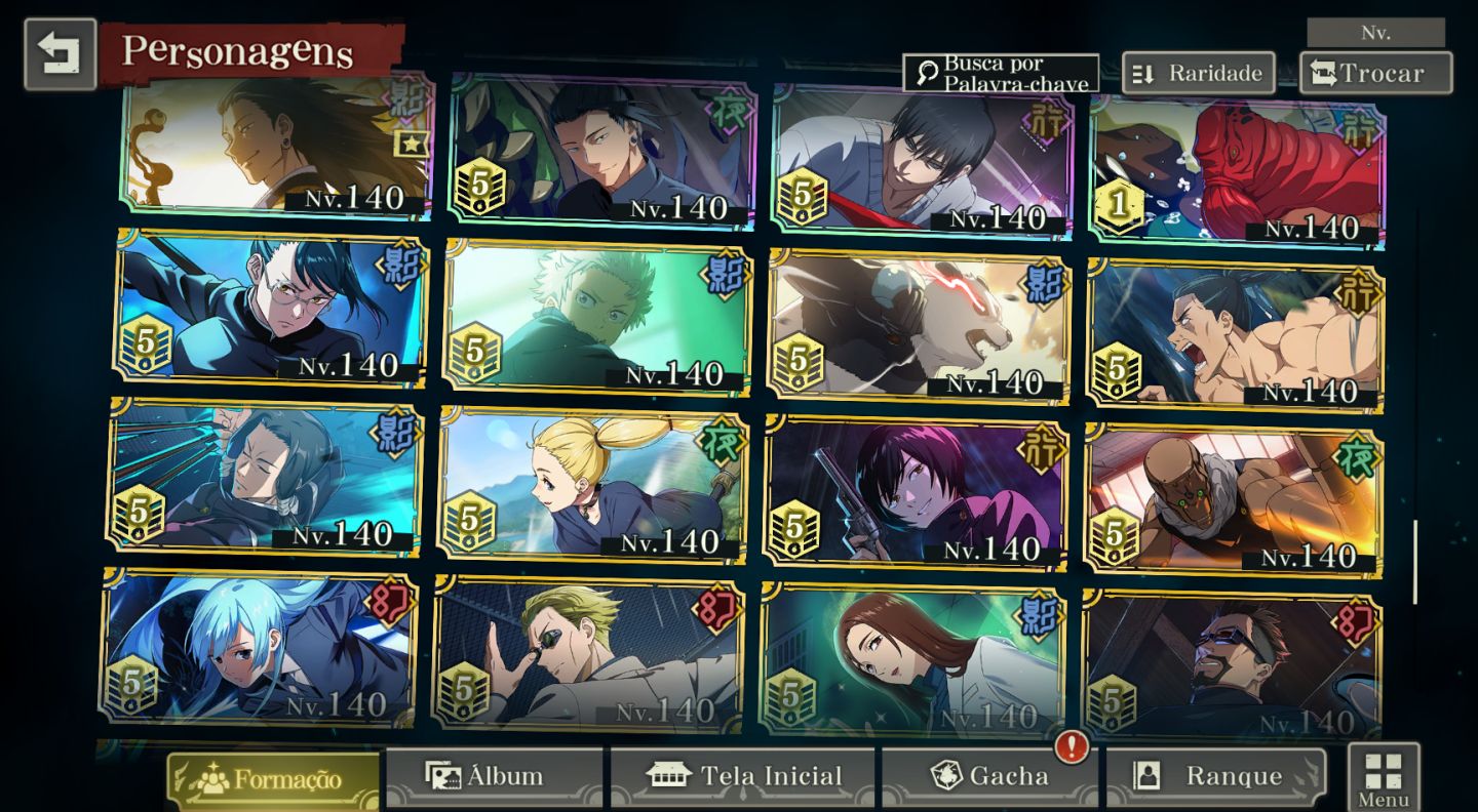 40% OFF | 19 Limitados | Todos os Personagens Nível e Grade Máxima | Lv109