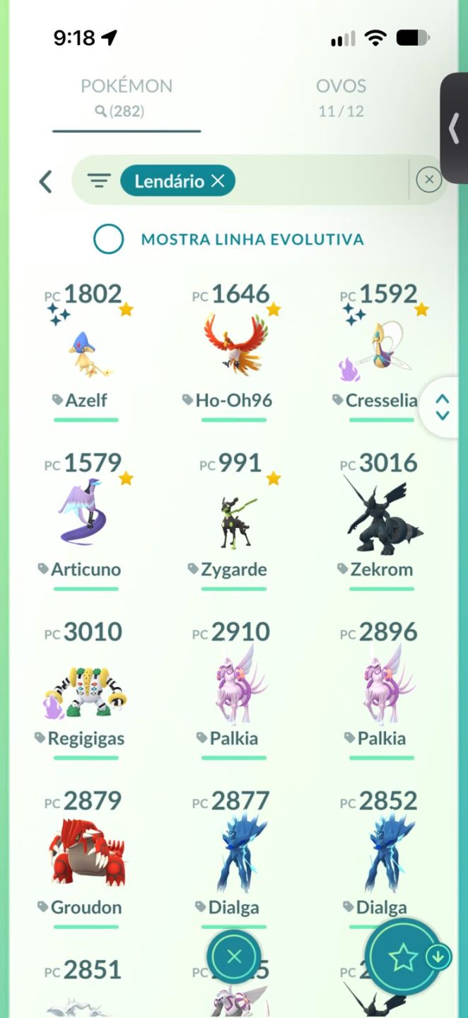 Conta de Pokemon muitos raros level 66