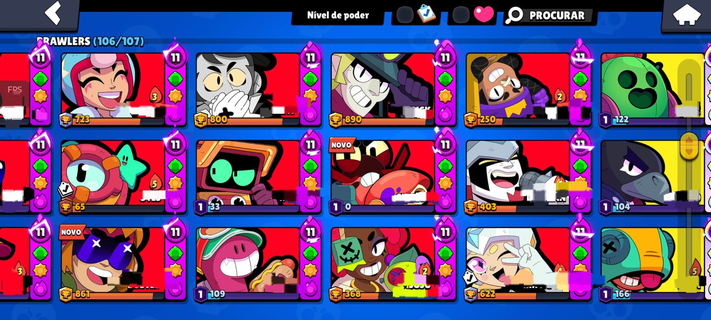CONTA BRAWL STARS COMPLETA E FULL