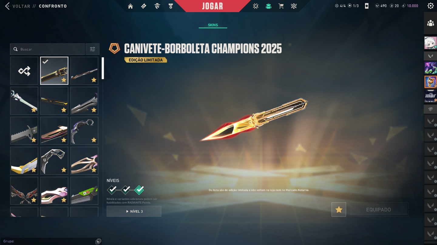 Conta de valorant 6K gastos (Champions 2024/25)