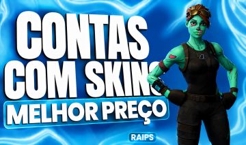 [MELHOR PREÇO] CONTAS COM SKINS FORTINITE OU VBUCKS (ENTREGA RÁPIDA)