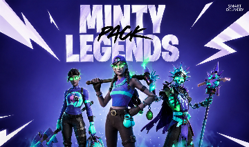 UNICO - FORTNITE PACOTE MINTY LEGENDS PACK/A GOAT +1000 VBUCKS-SEM VPN