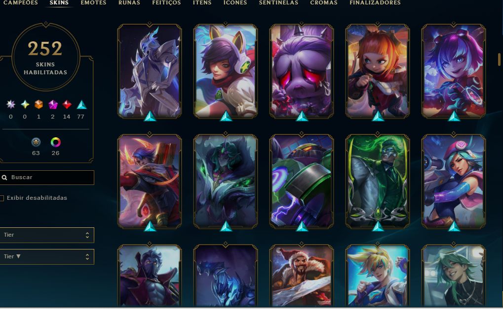 CONTA LVL 431 COM 251 SKINS - CONTA DESDE 2013