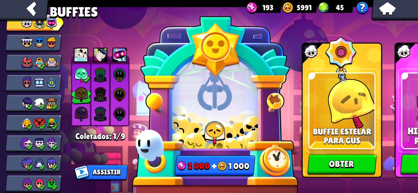 Conta Brawl Stars 83k Troféus, Todos Brawlers, 400+ Skins, Mestre, 46 HC Full!