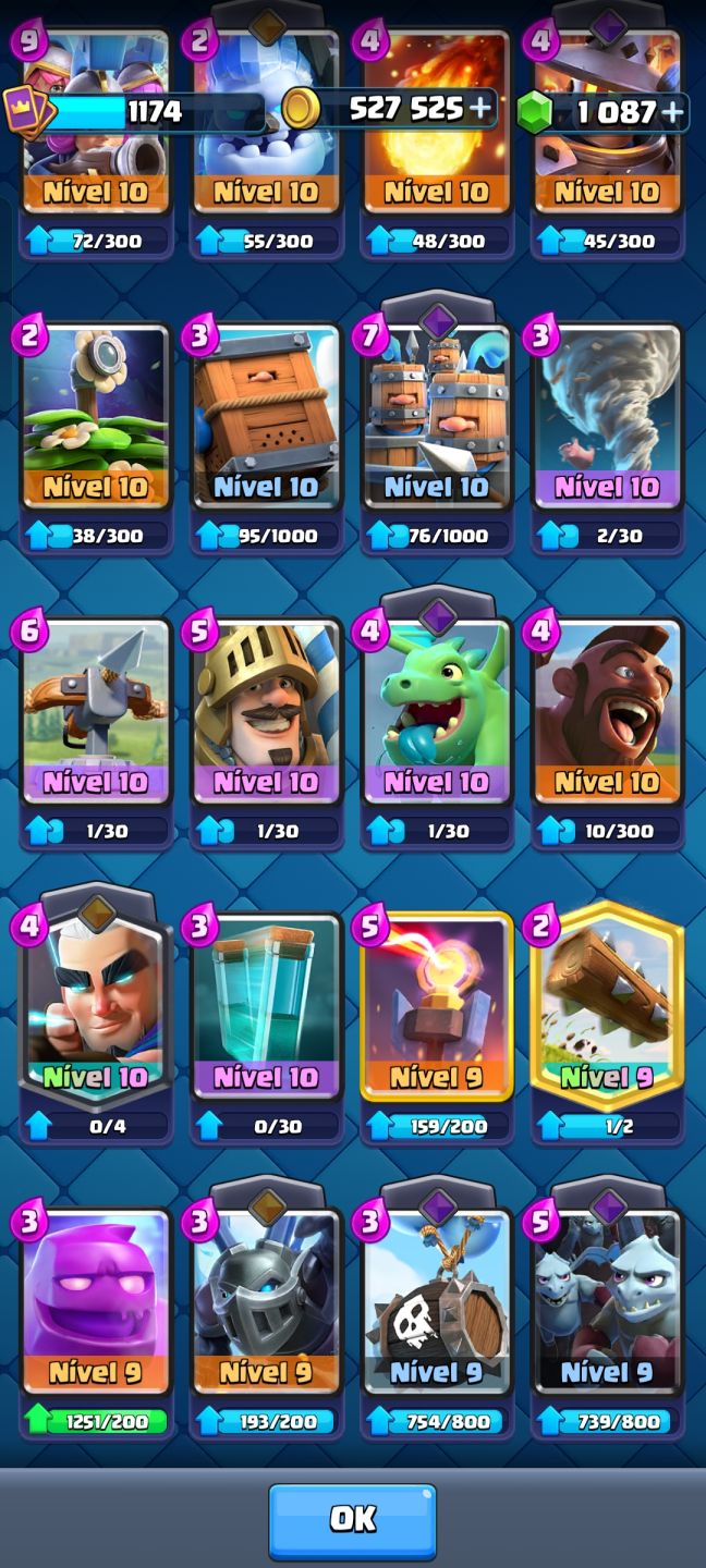 Conta Clash Royale 6300 troféus