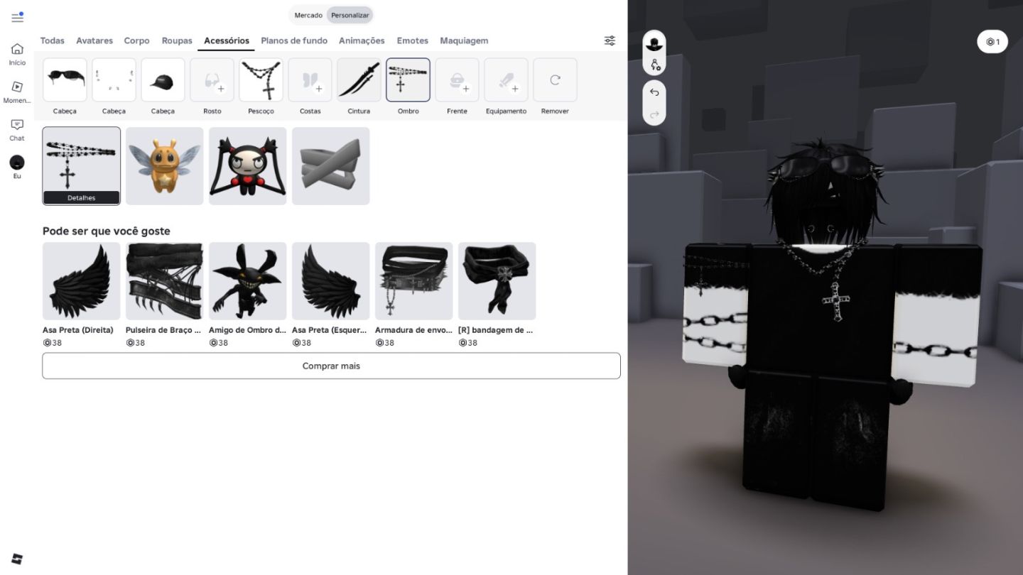 CONTA DE ROBLOX MUITO BOA! + BLOX FRUITS