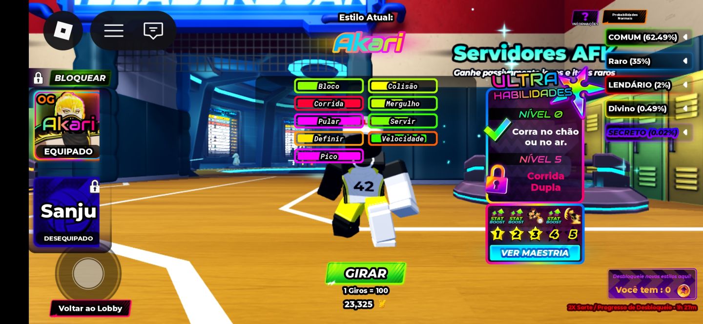 CONTA DE VOLEY BOLL LEGENDS/VBL/!!! OLHE A DESCRIÇÃO