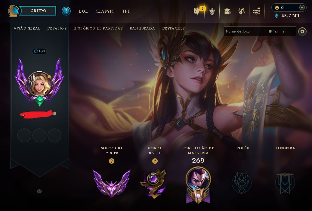 Conta mestre 1115 pdl, 54% de winrate