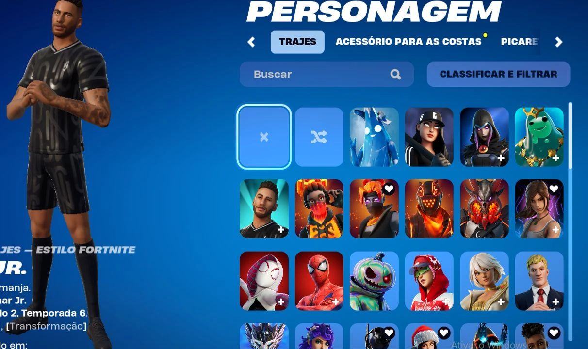 Ótima Conta de Fortnite, com Passes Desde a Temporada 6 do Cap2 Skins Tryhard.