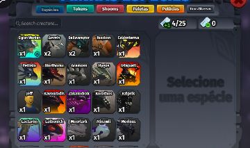 Espécies creatures of sonaria Roblox, aceito ofertas.