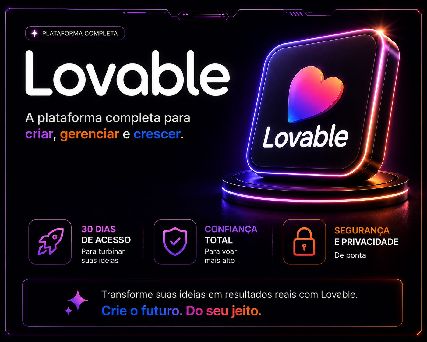 LOVABLE 100 CRÉDITOS 30 DIAS