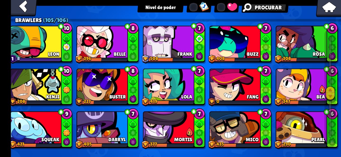 CONTA BRAW STARS 56K DE TROFÉUS | TODOS OS BRAWLERS | CONTA DESDE 2022