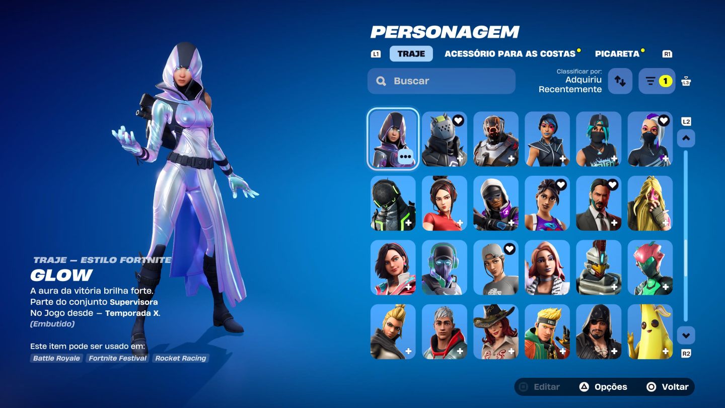 Conta fortnite com passes e skins raras, banner etc