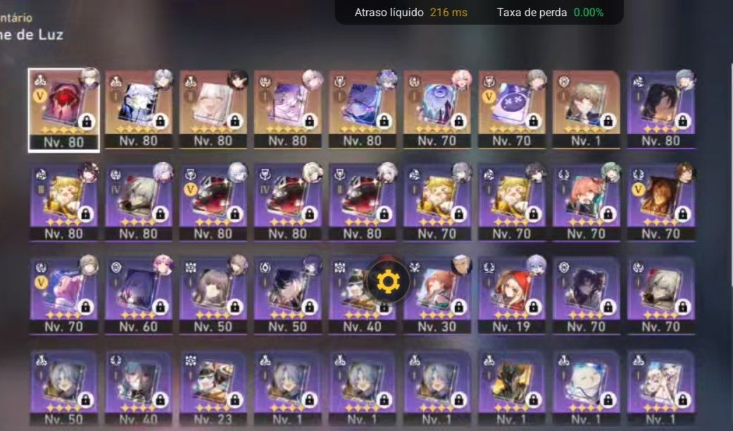 CONTA TL70 COM SILVER WOLF999 E1S1, PHAINON E1S1, EVERNIGHT E0S1, SPARXIE E MAIS