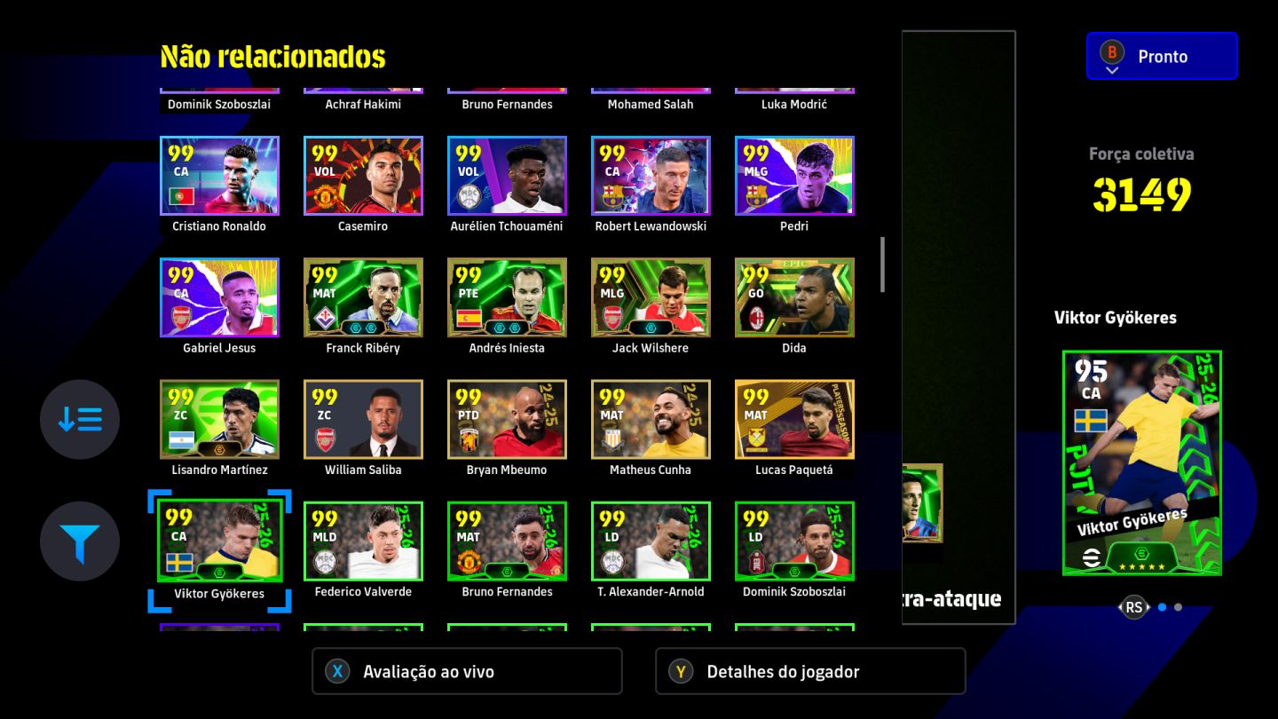 CONTA EFOOTBALL STEAM+FIFA21[ RONALDINHO+ MESSI+ NEYMAR2014 E VARIOS EPICOS