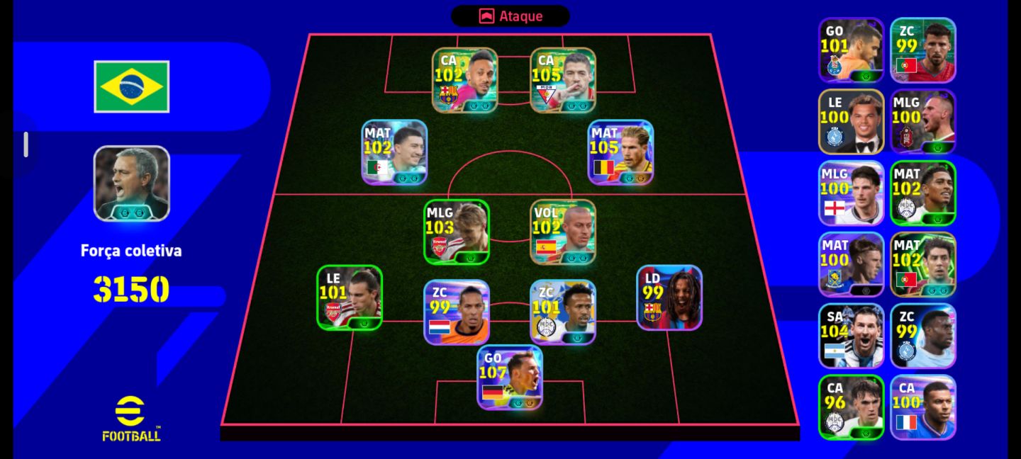 Conta eFootball mobile