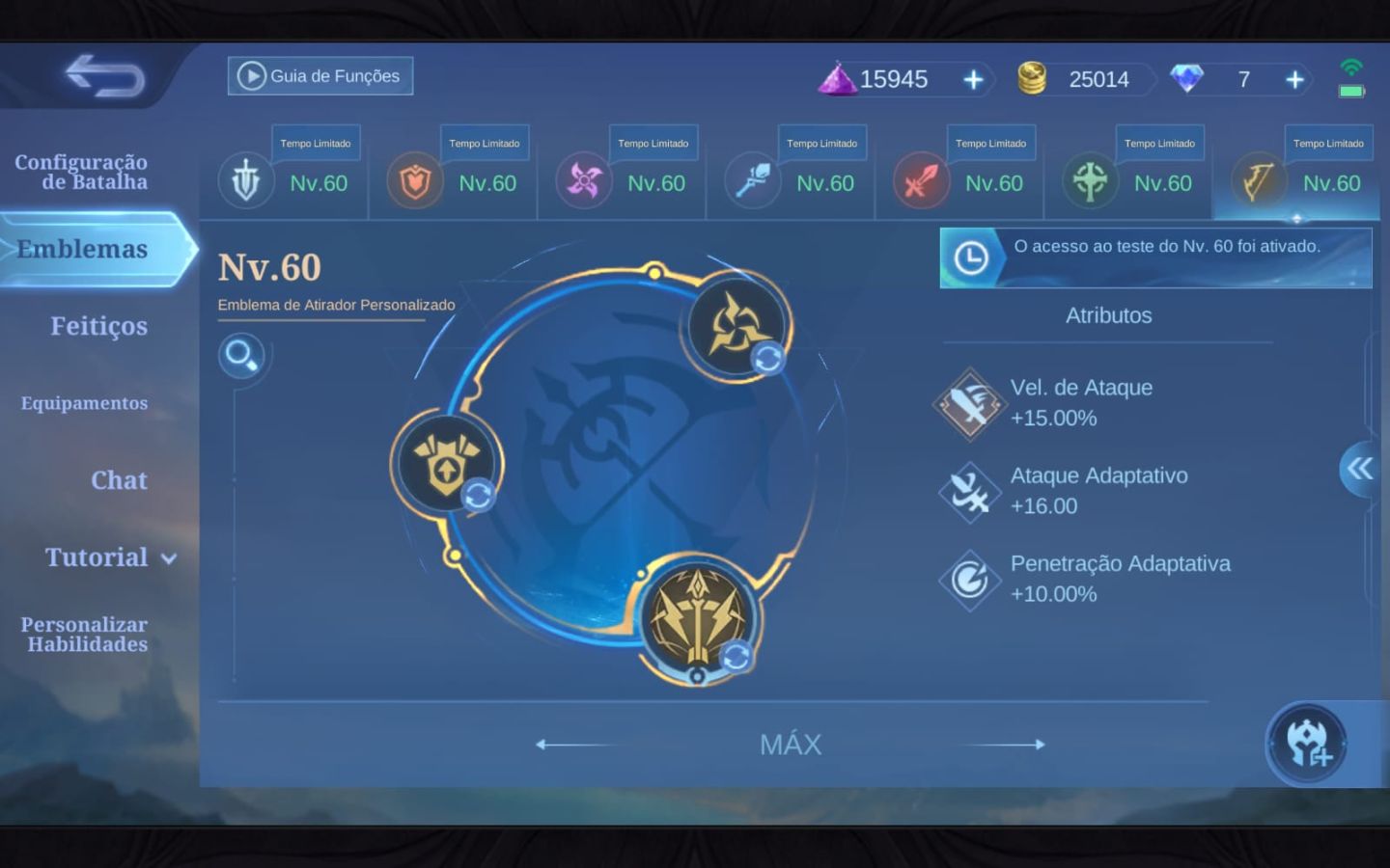 Conta main mid e main adc, prestigiado 4