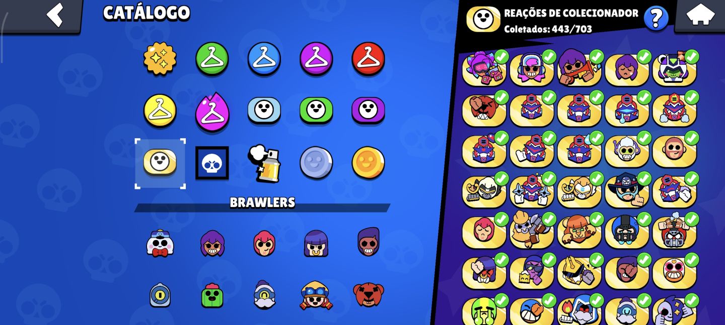 CONTA BRAWL STARS RARA