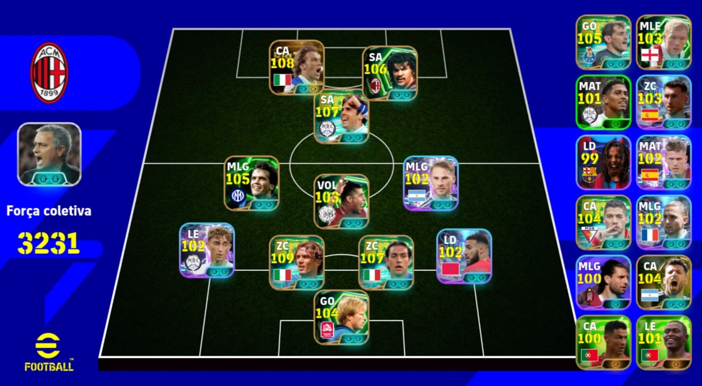 Conta prime com del Pierro gullit Maldini e muito mais