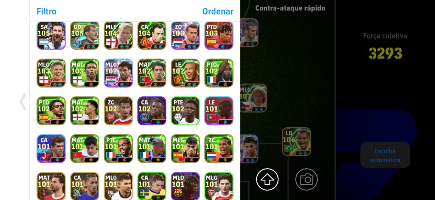 CONTA TOP 3293++ HAZARD/ R10/ NEYMAR/ BALE E+++
