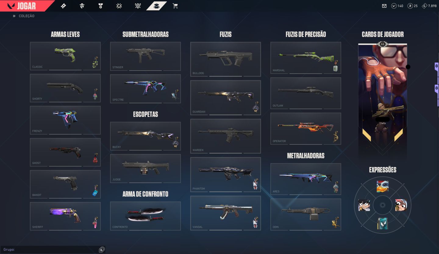 CONTA VALORANT FULL ACESSO - DIVERSAS SKINS