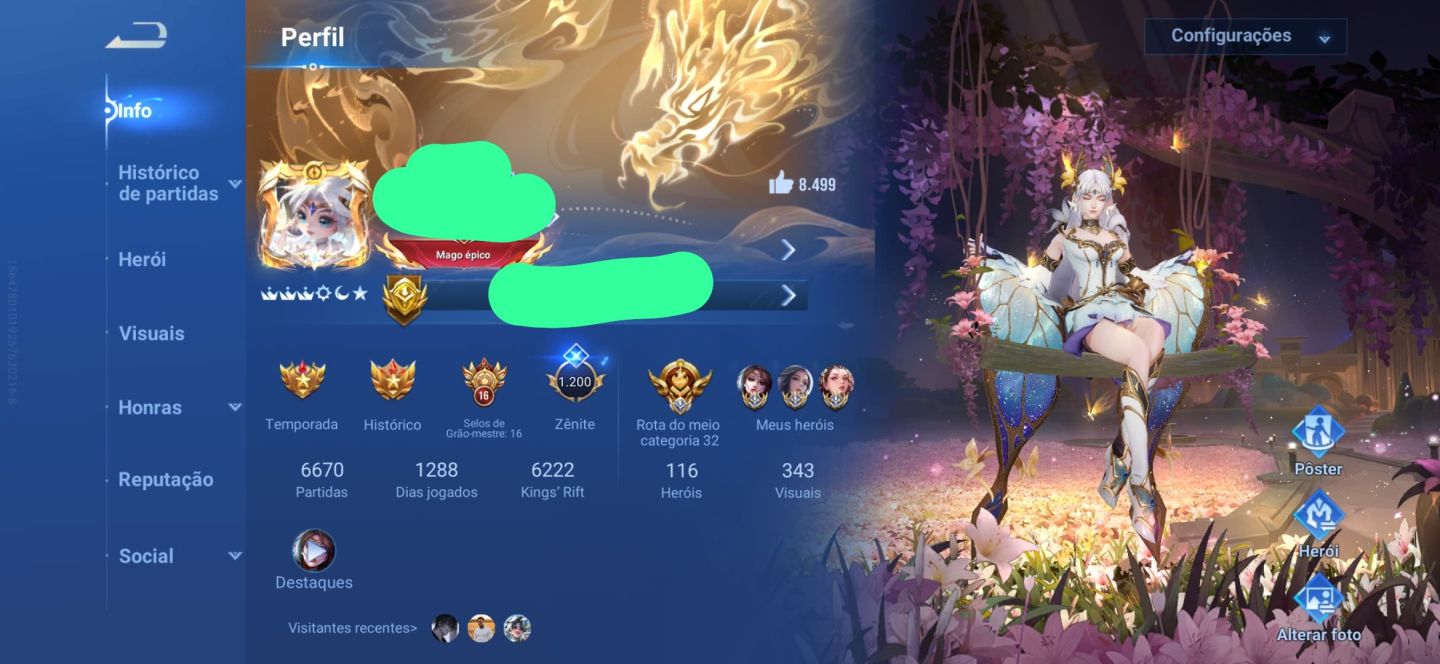 CONTA HONOR OF KINGS PERFEITA!