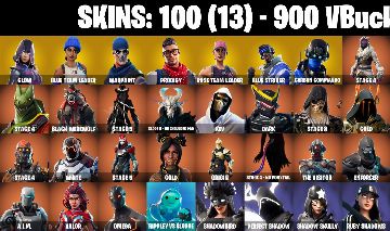CONTA FORTNITE com SALVE MUNDO FUNDADOR | Glow | Blue Team Leader e 100 SKINS