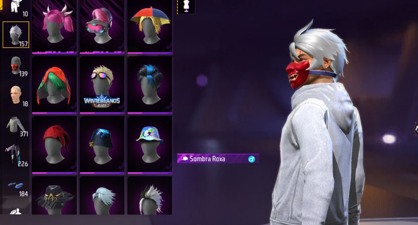 CONTA FF COM PASSE ANTIGO | LEVEL 65 | CALÇA ANGELICAL | MÁSCARA BARBA | +skins