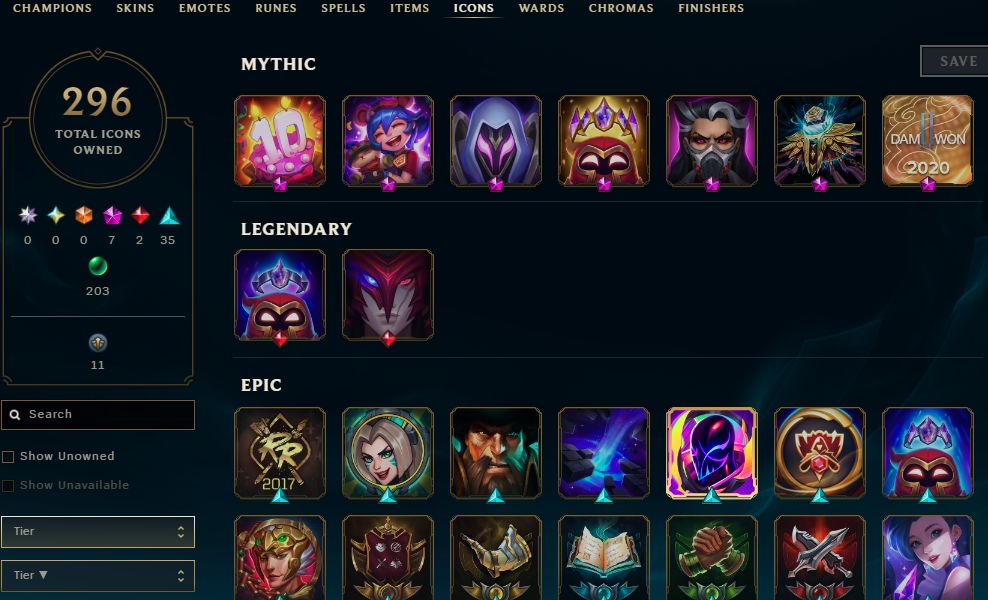 222 SKINS, 19 CHROMAS - CONTA DE LEAGUE OF LEGENDS
