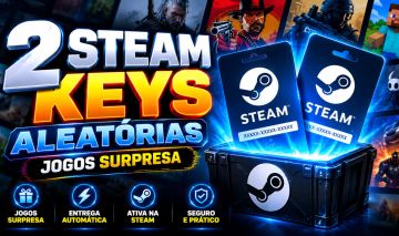 2 STEAM KEYS ALEATÓRIAS | JOGOS SURPRESA | ENTREGA AUTOMÁTICA
