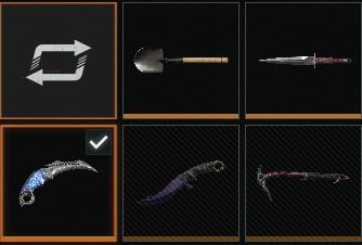 Conta de arena breakou com karambit