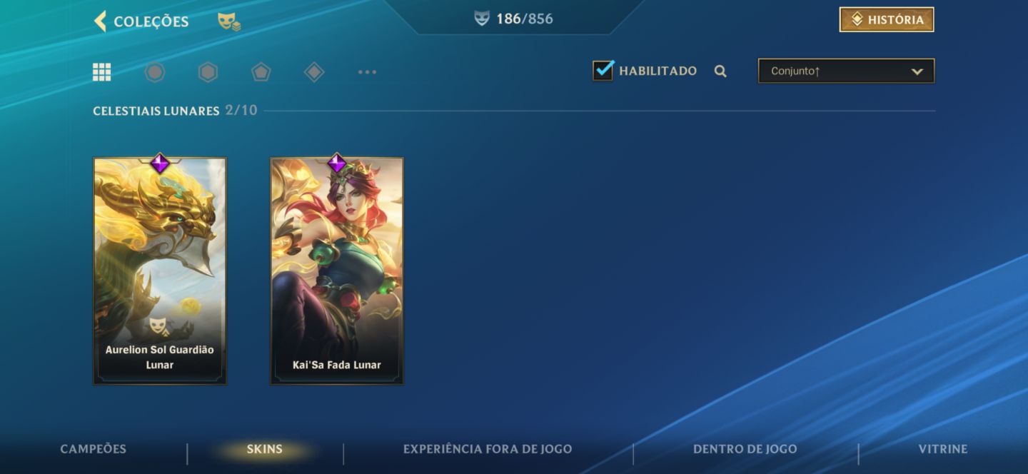 LOL WILD RIFT COM 186 SKINS CRIADA EM 2021 COM FOCO EM ADC E SUP