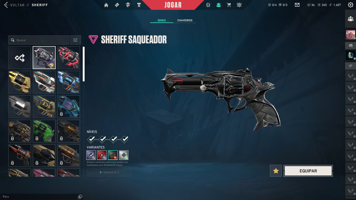 CONTA VALORANT COM VARIAS SKINS, MENOS DA METADE DO VALOR GASTO