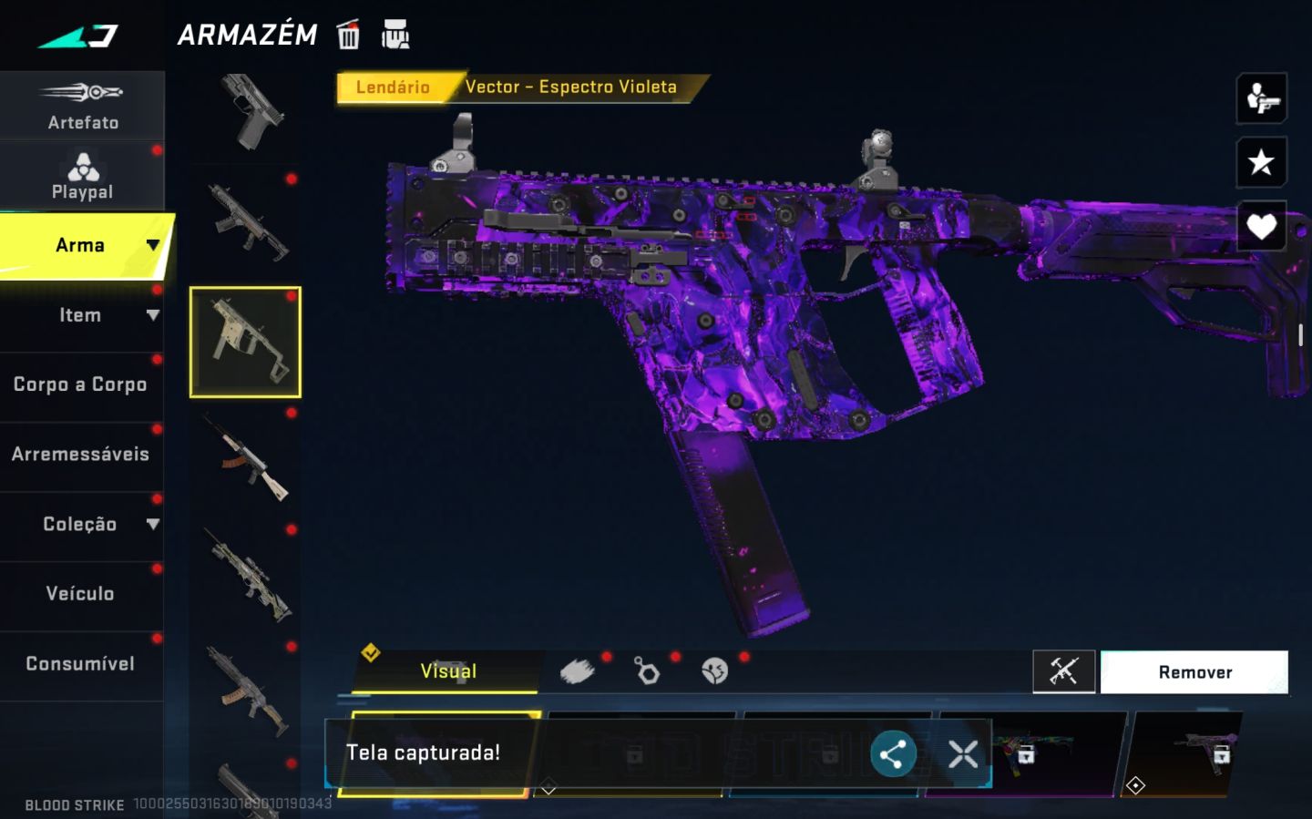 Conta top de bloodstrike com faca talon santuário