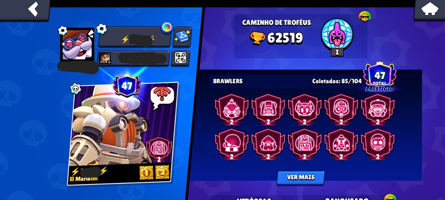 Conta Brawl stars 65k troféus (2019)