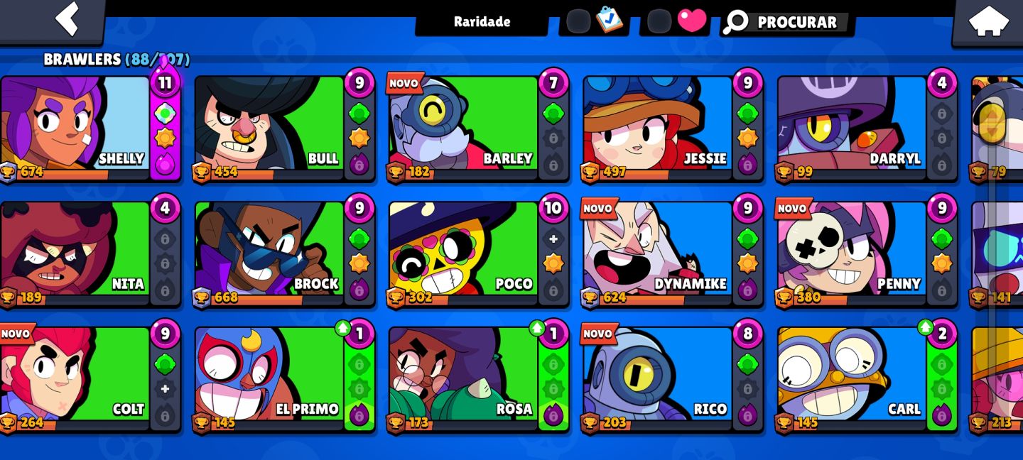 CONTA BRAWL STARS MUITO UPADA