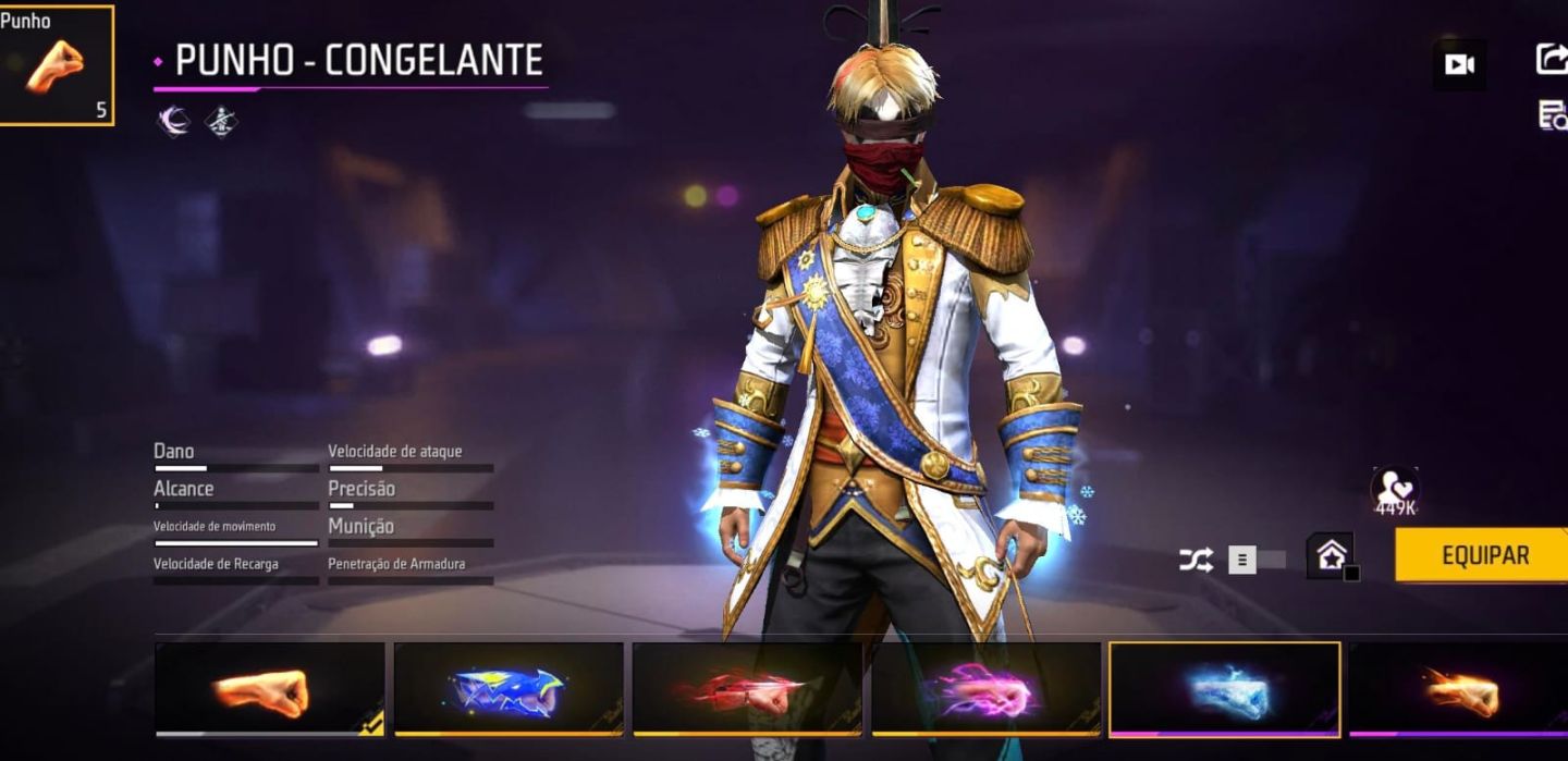 CONTA FREE FIRE RARA